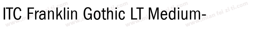 ITC Franklin Gothic LT Medium字体转换